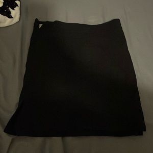 Black mini skirt